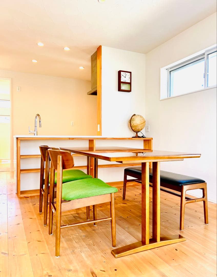 マジュール【送料込】カリモク60 Tチェア モケットグリーン 写真後