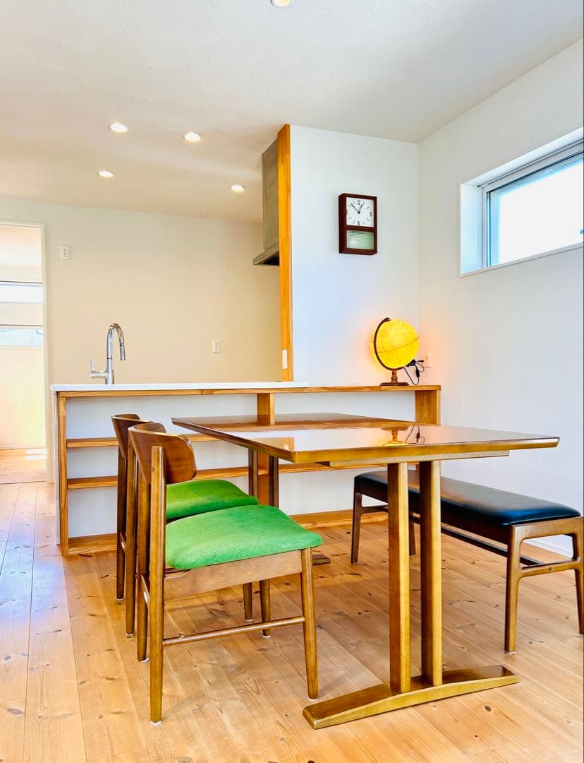 マジュール【送料込】カリモク60 Tチェア モケットグリーン 写真後