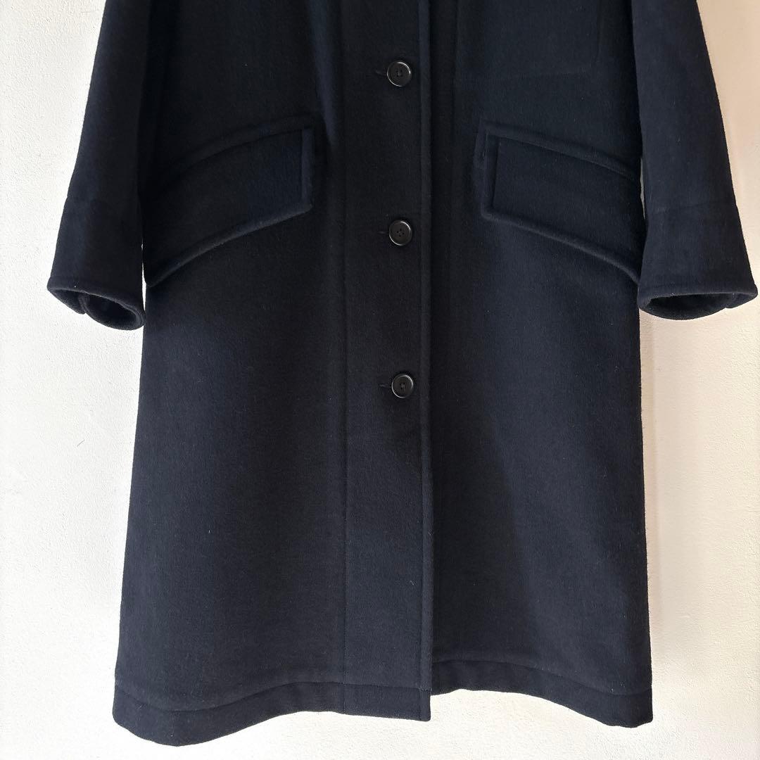 定価5.5万✨MHL. ロング BASIC WOOL MELTON COAT 紺