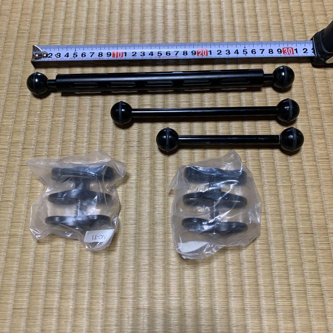【新品・未使用‼️】アーム3本　クランプ2個セット　ダイビング