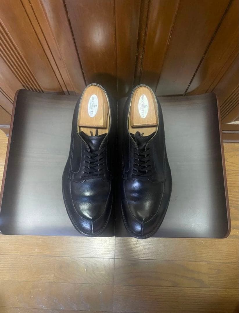 Alden オールデン Vチップ ブラックカーフ US7D BEAMS