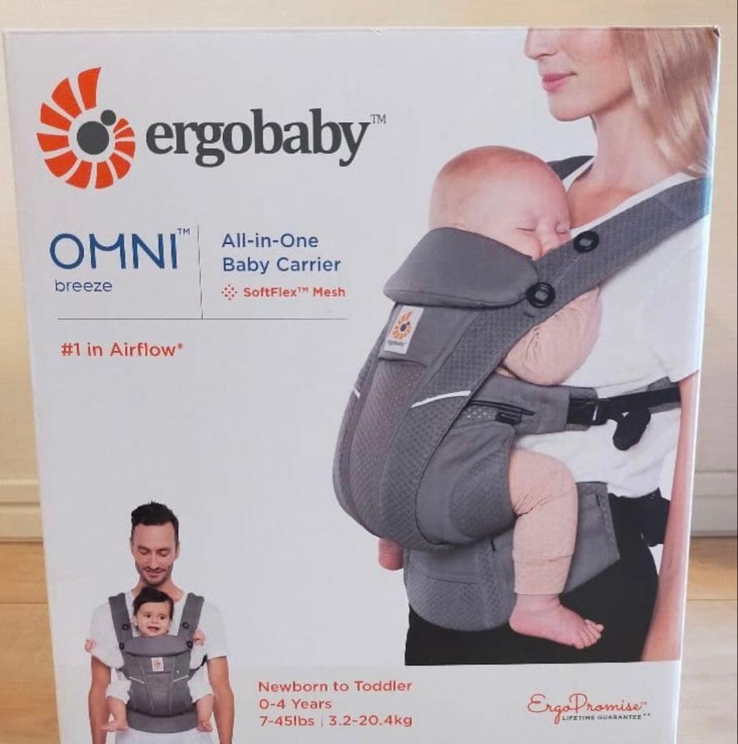 エルゴベビー 抱っこ紐 グレー メッシュ　オムニブリーズ　グラファイトグレー