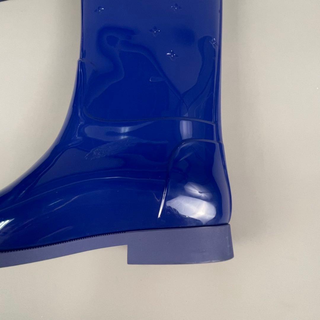 美品ルイ・ヴィトン　レインブーツ　長靴　ネイビーブルー39サイズ