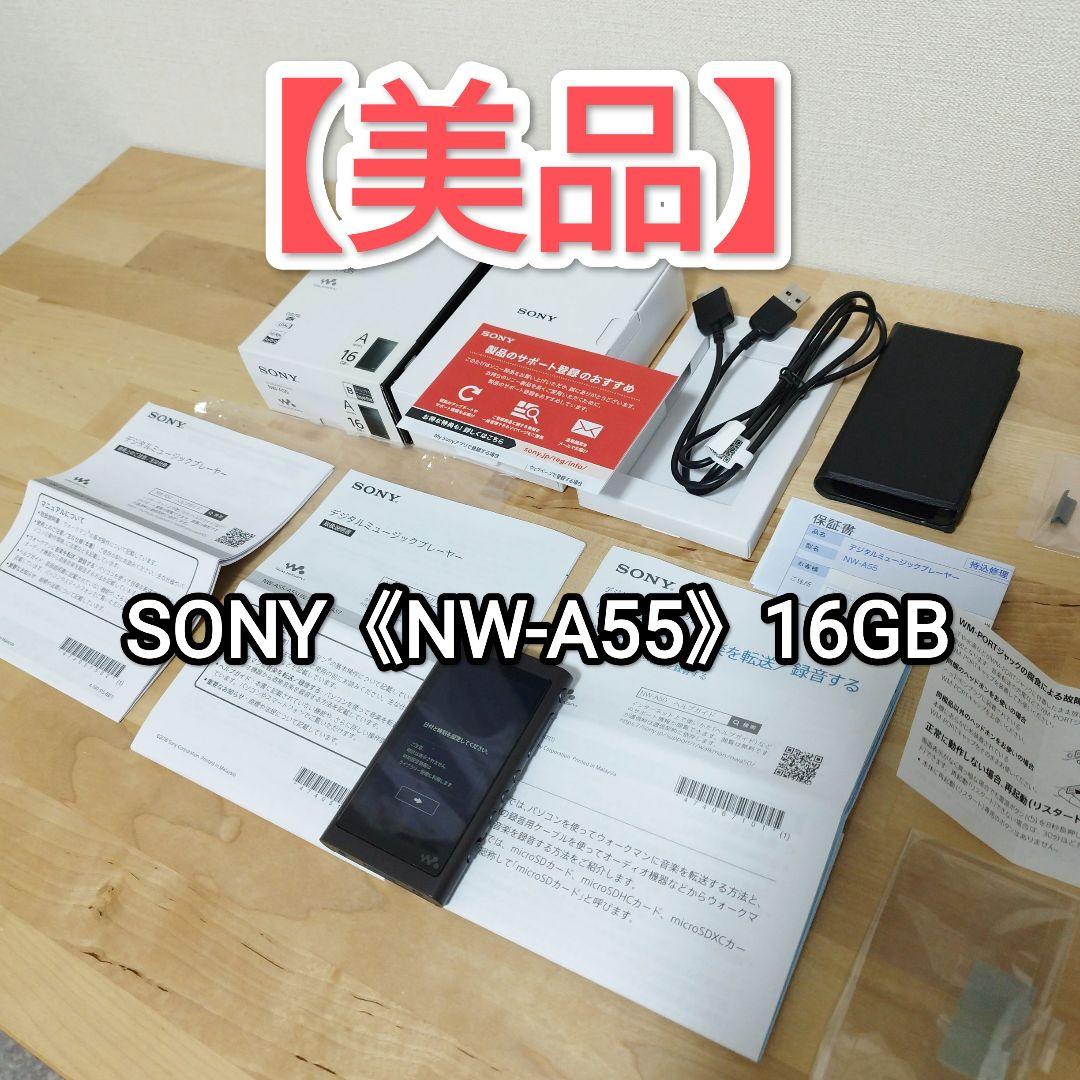 【美品】ソニー／ウォークマン 16GB《NW-A55》18年製 グレイッシュB