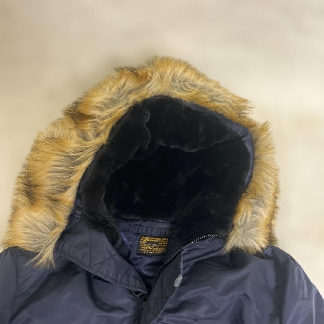 【美品】バズリクソンズユナイテッドカー　N3Bフライトジャケット　ネイビー　XL