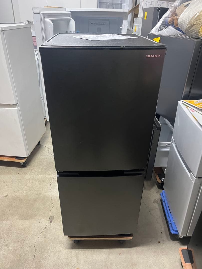 【美品】2024年製 SHARP 冷蔵庫 SJ-D15K-H 152L T