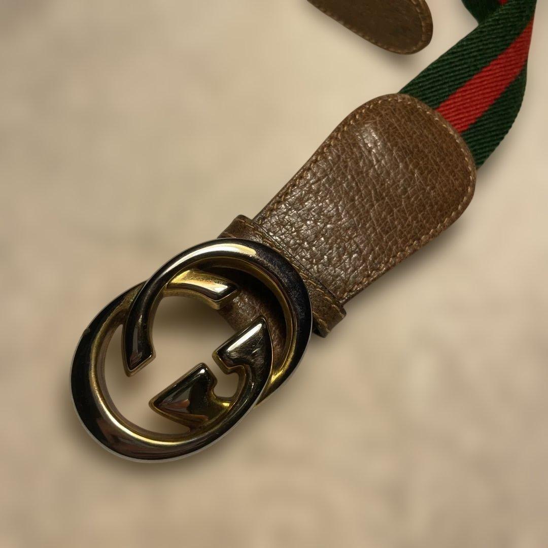 希少!【美品】GUCCI シェリーライン　インターロッキングG バックルベルト