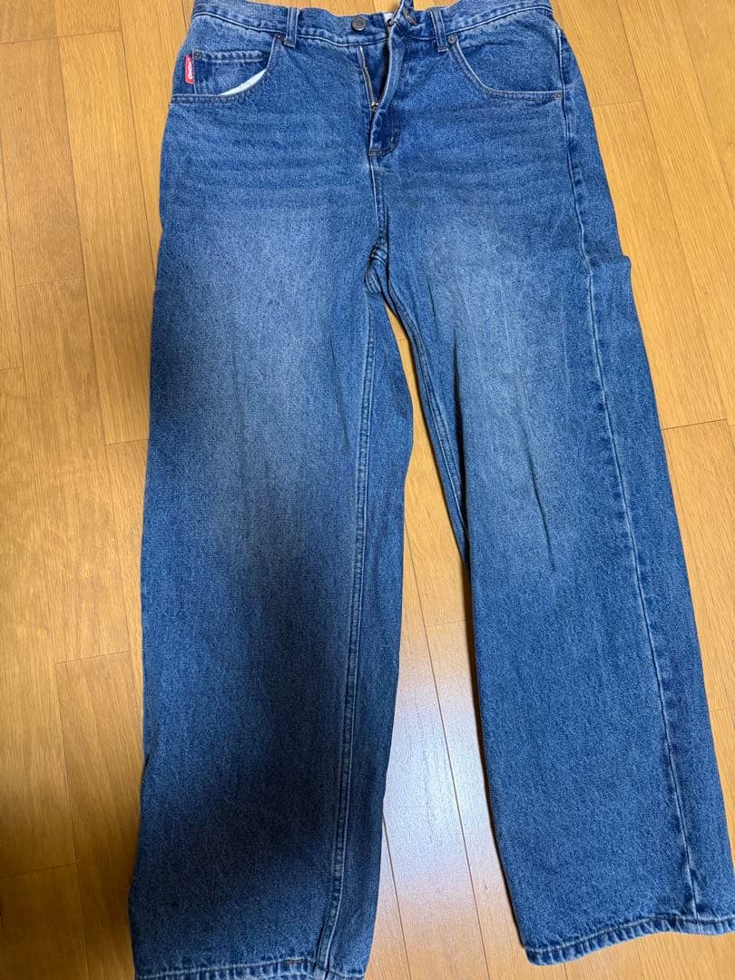 フード付きデニムジャケット インディゴブルー セットアップ