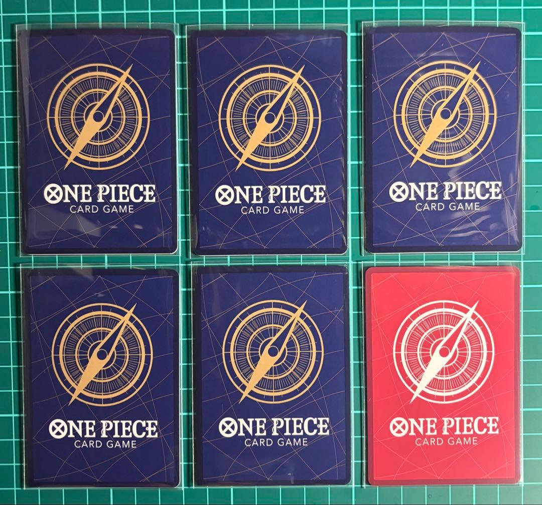 ワンピースカード[OP13] 五老星 パラレル ゴットパック赤箔 +イム 6枚組