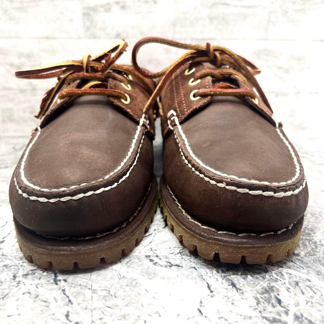 美品✨ ティンバーランド クラシックボード スリーアイ モカシン ブラウン 26