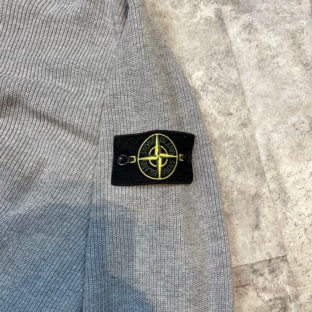 STONE ストーンアイランド グレーハーフジップ ニット セーター