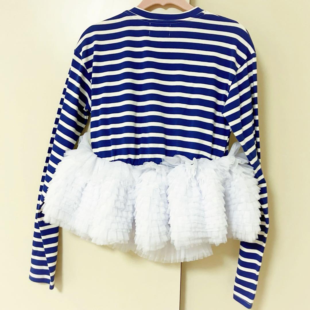 新品 正規品 Bibiy FRANCINE TULLE TOP BLUE