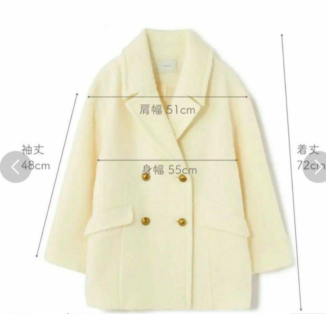 お値下げ　エストラータ エアリーループミドル コート ネイビー