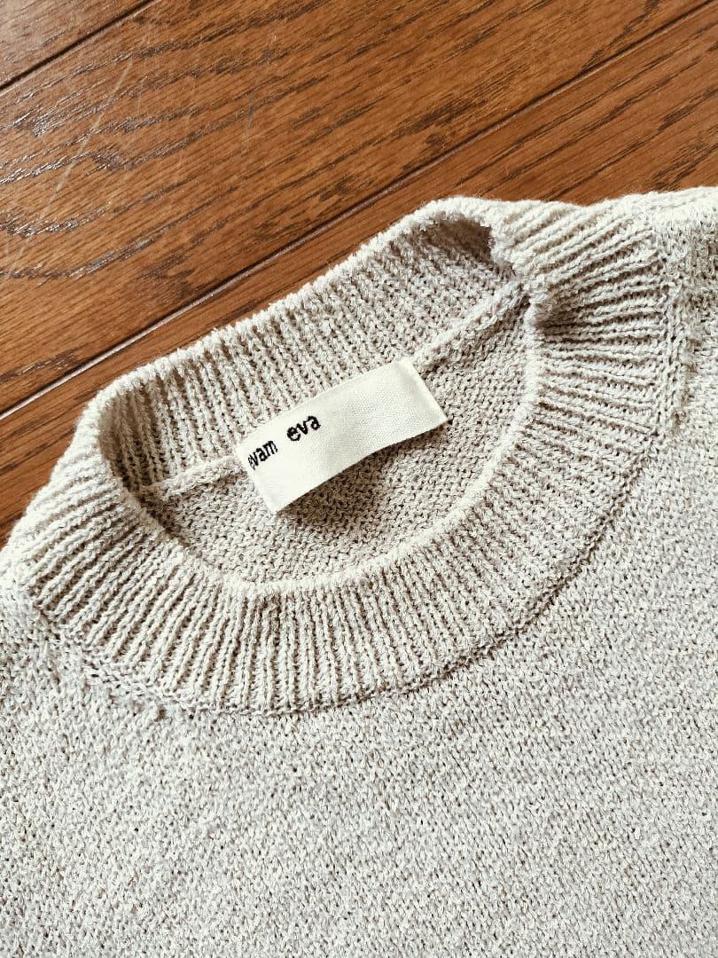 美品evam eva2024年製　wool lily vestウールニットベスト