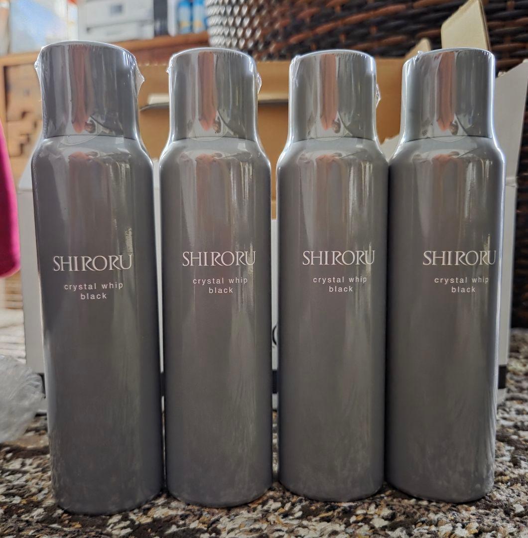 SHIRORU crystal whip black 120g ４本セット