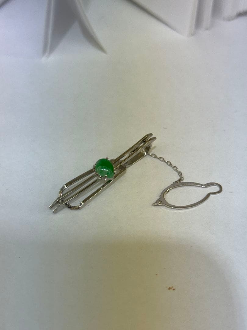 ｋ１４金ホワイトゴールドネクタイピン