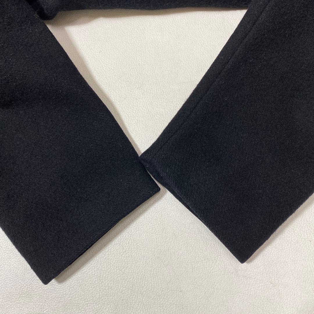 オローネ 6つボタンのバルーンコート ウール メルトン