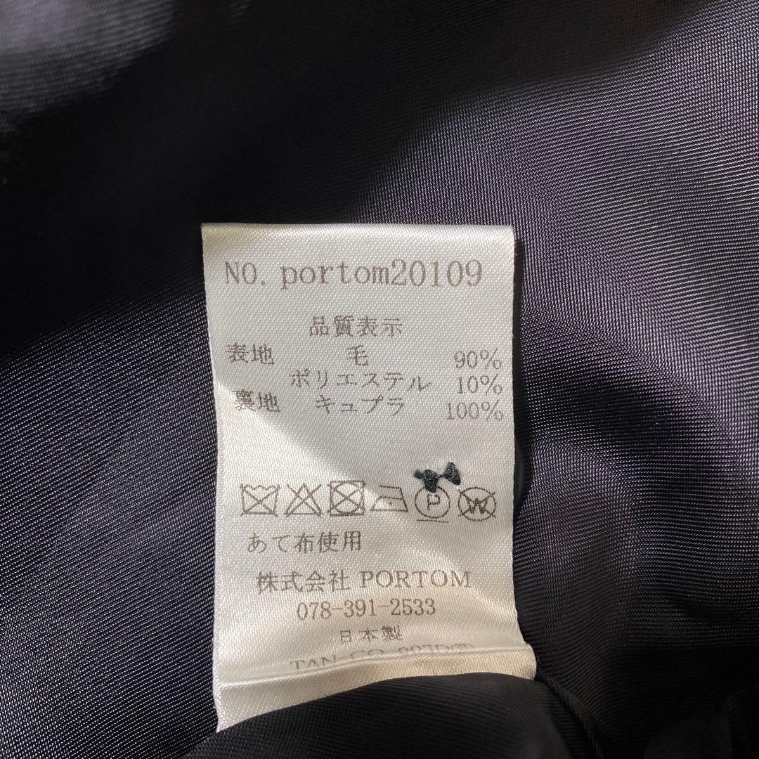 オローネ 6つボタンのバルーンコート ウール メルトン