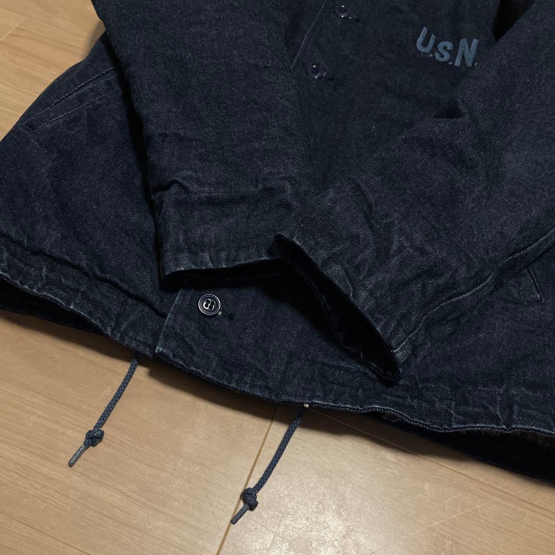 美品 45限定 HOUSTON DENIMEデニム N-1 デッキジャケット L