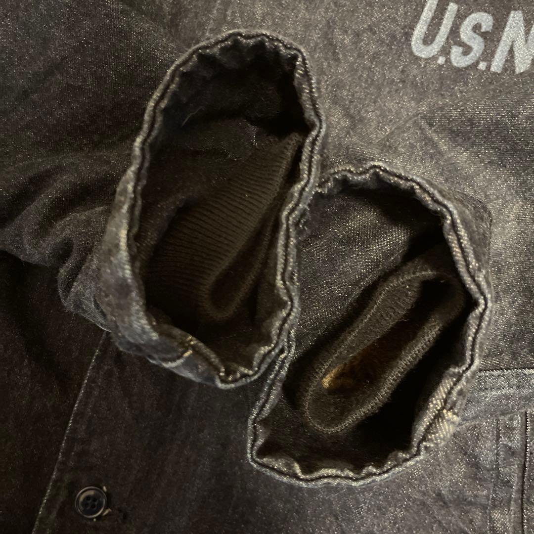 美品 45限定 HOUSTON DENIMEデニム N-1 デッキジャケット L