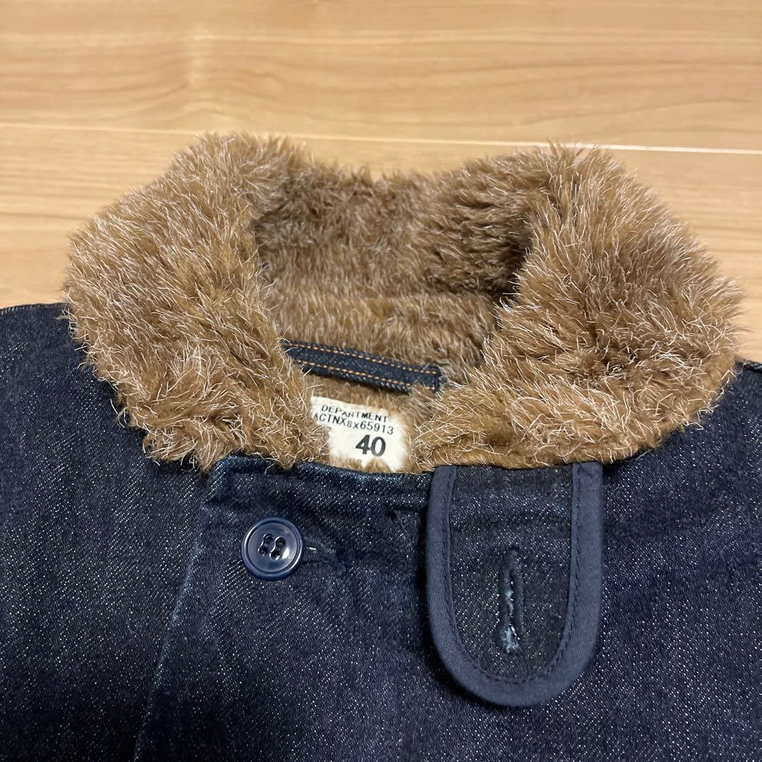 美品 45限定 HOUSTON DENIMEデニム N-1 デッキジャケット L