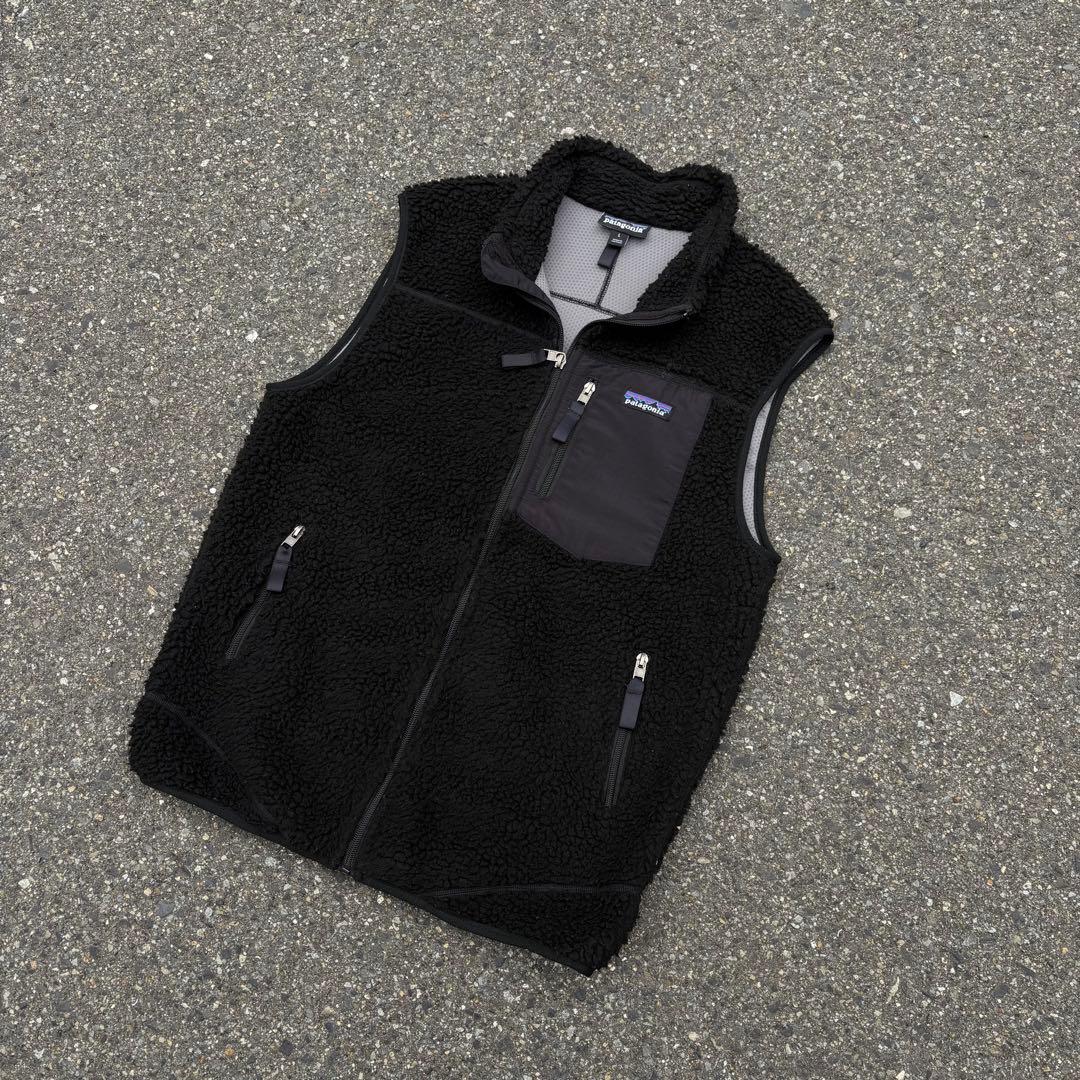 Patagonia パタゴニア ブラック フリースベスト レトロX 19年製