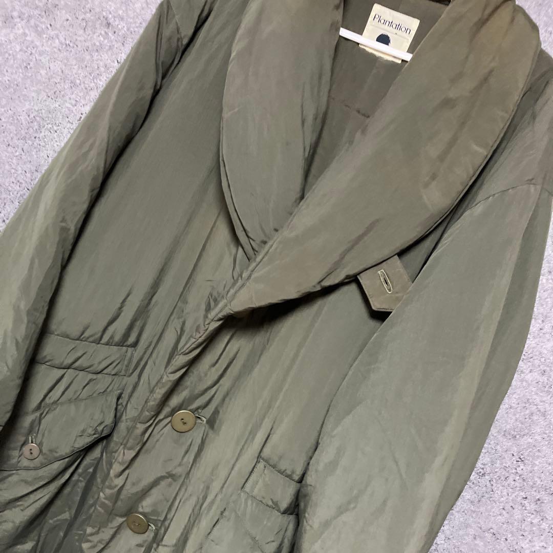 plantation イッセイミヤケ　ヴィンテージ　ダウンコート　カーキ