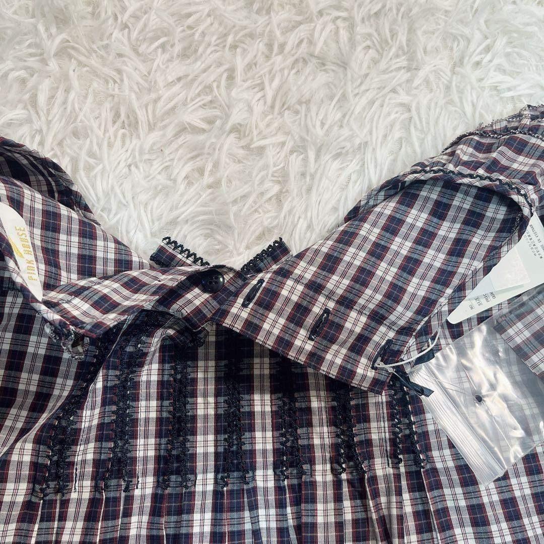 新品タグ付き✨ 2022 ピンクハウス　チェック　フリル　ローン　ワンピース