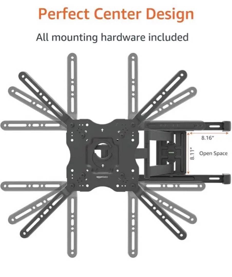 テレビ壁掛け金具フルモーション水平ポスト設置レベリング付 32~86インチ対応