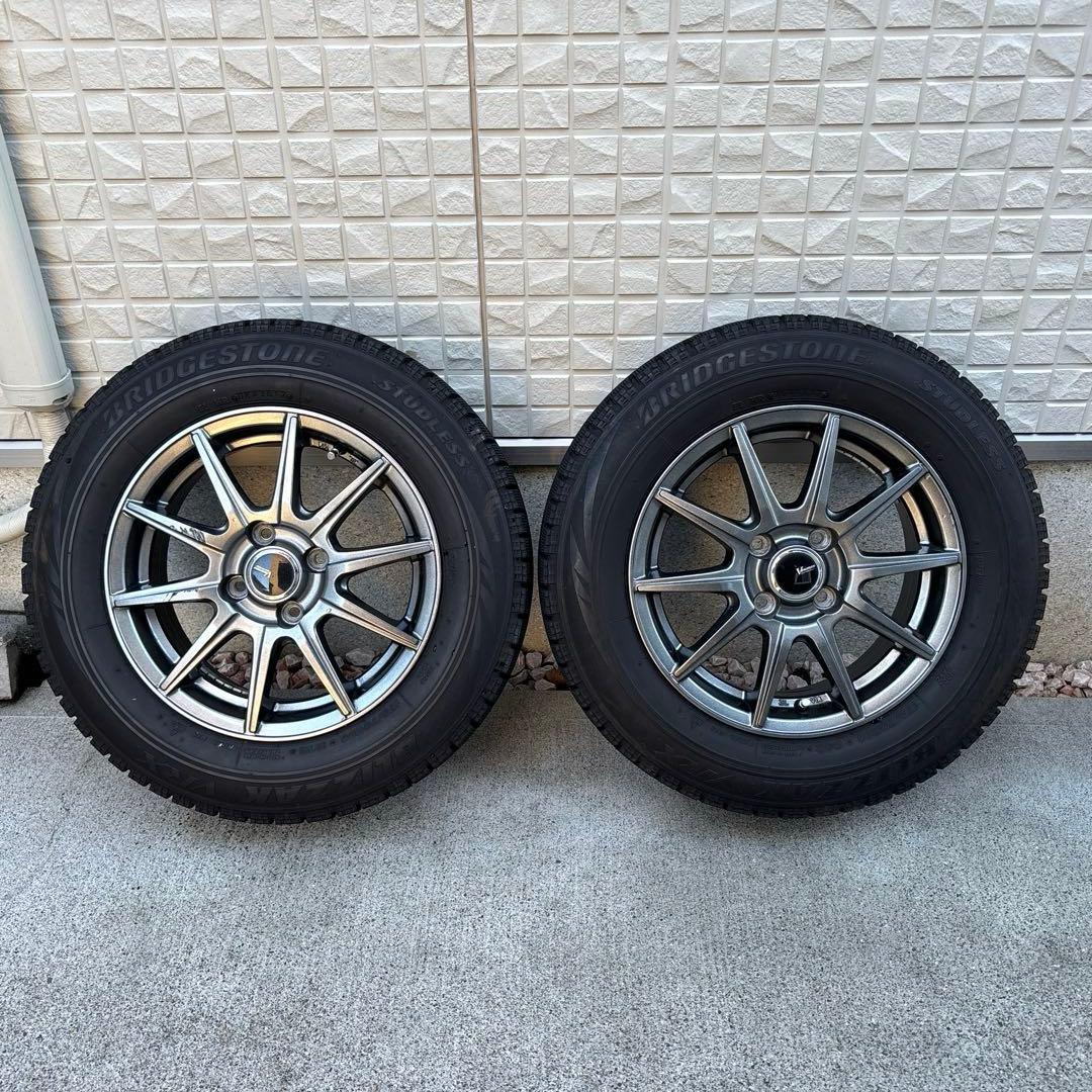 (1/2)スタッドレスタイヤ アルミホイールセット 2本分