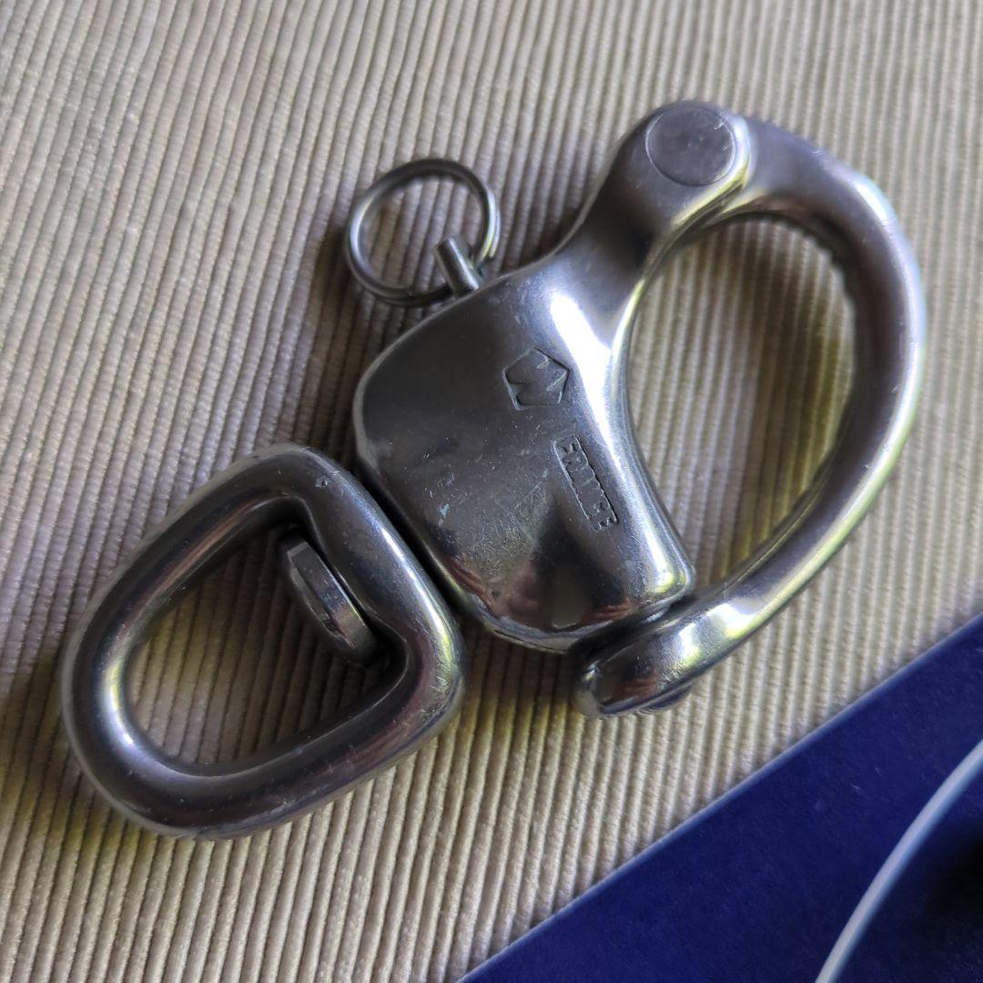 WICHARD ステンレス スイブル・スナップシャックル キーホルダー