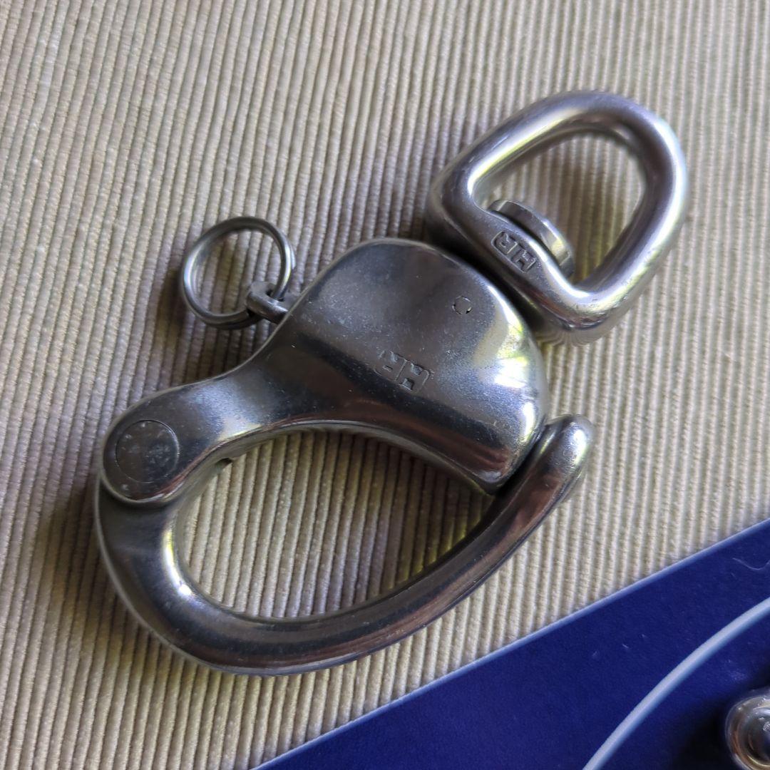 WICHARD ステンレス スイブル・スナップシャックル キーホルダー