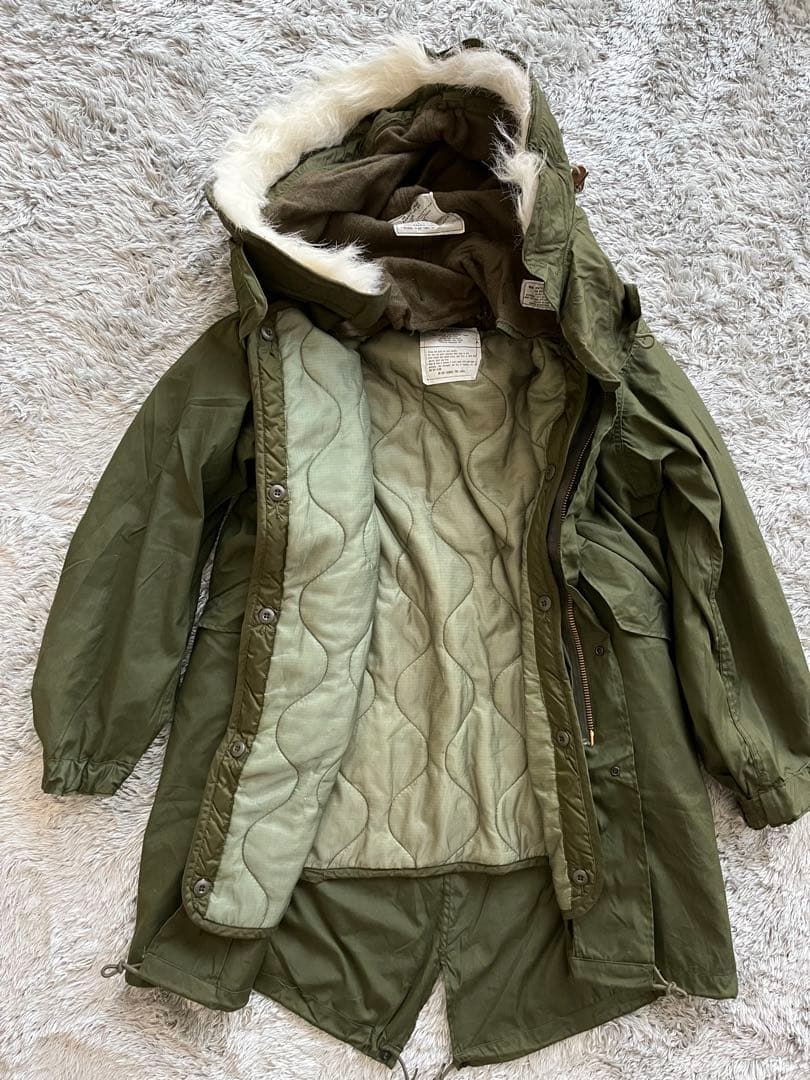 米軍 実物 デッド M-65 フィッシュテールパーカ XS フルセット