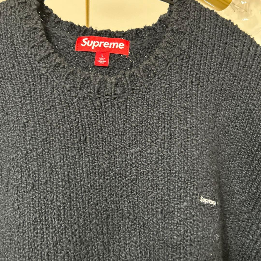 Supreme Bouclé Small Box Sweater black L