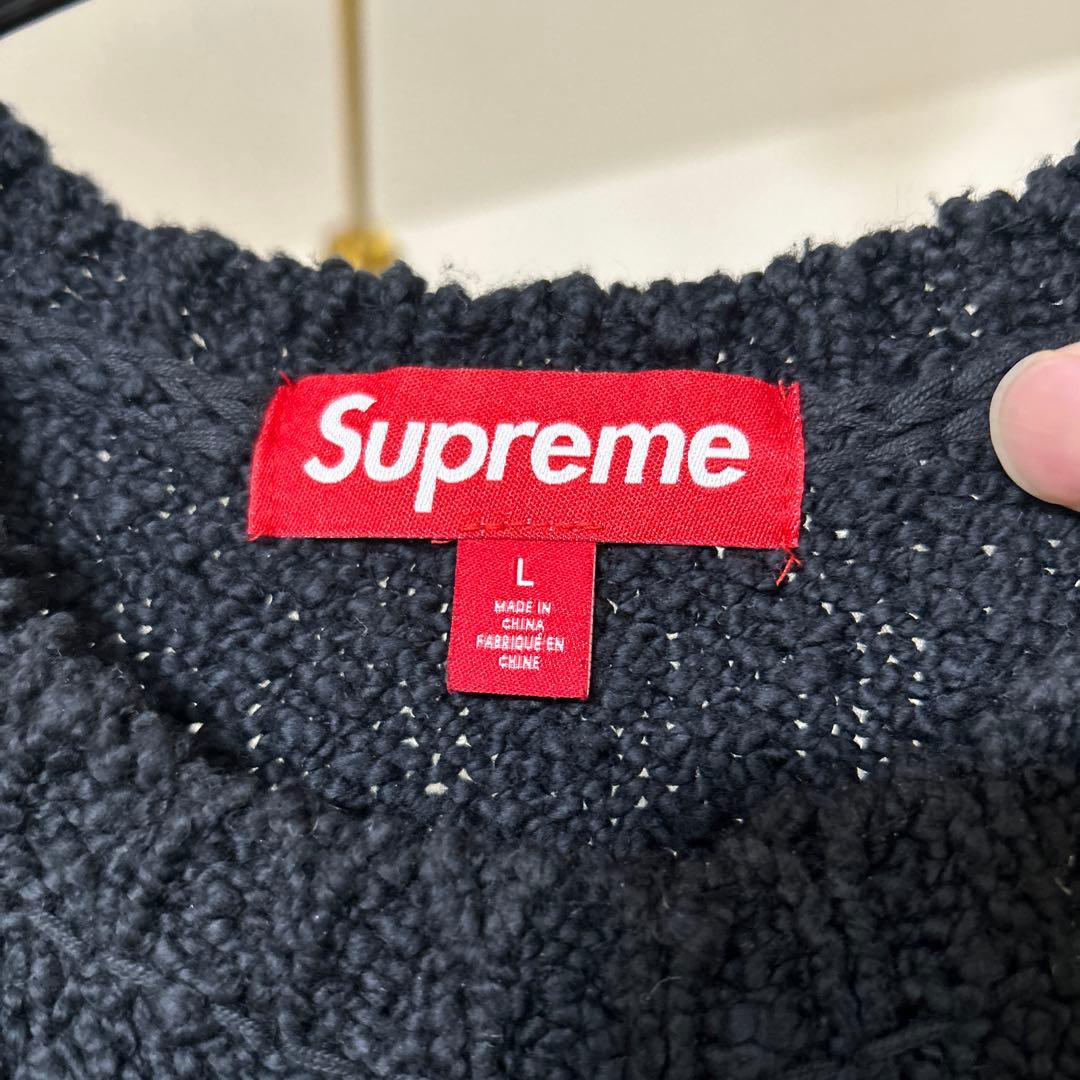 Supreme Bouclé Small Box Sweater black L