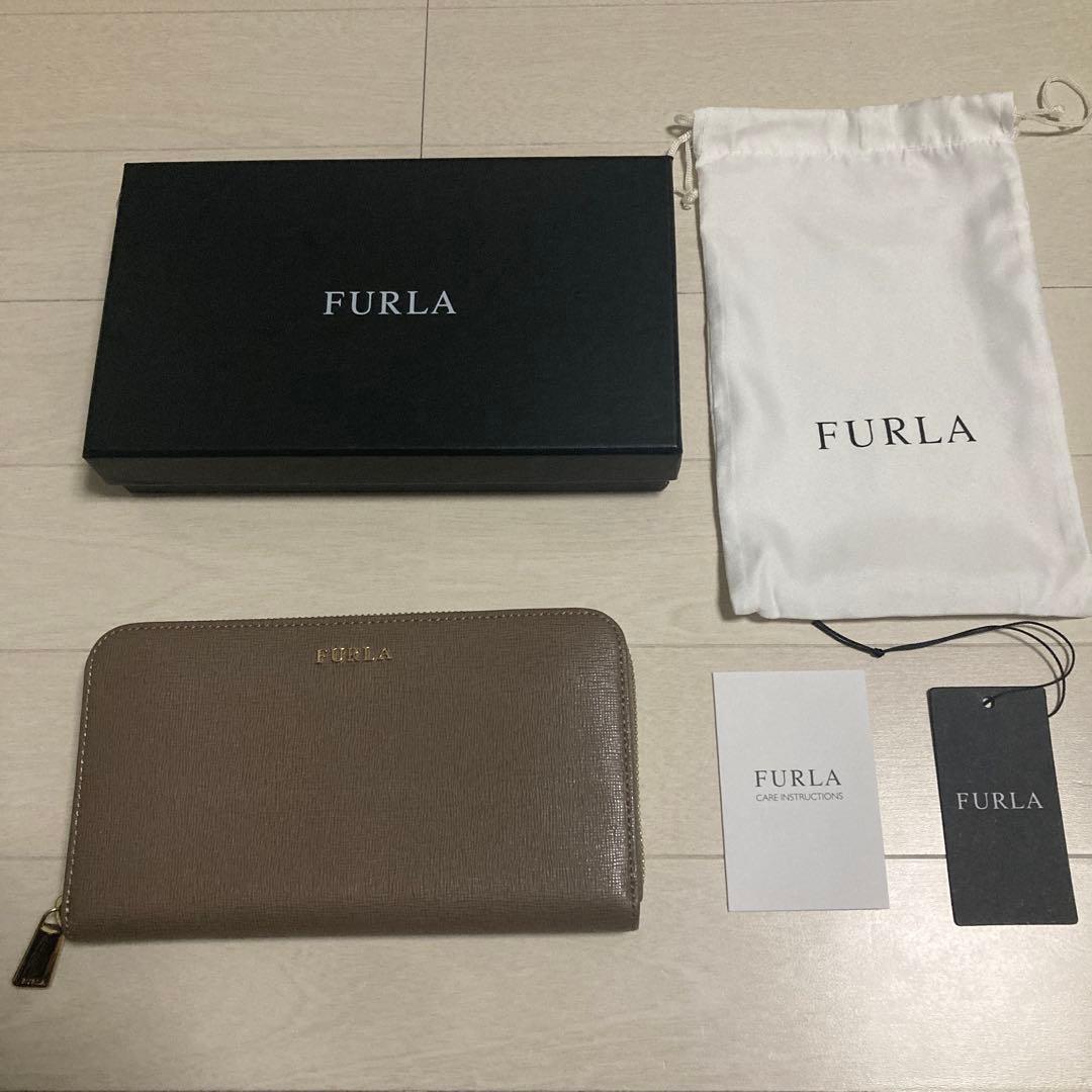 値下げ不可 FURLA フルラ BABYLON XL ZIP AROUND