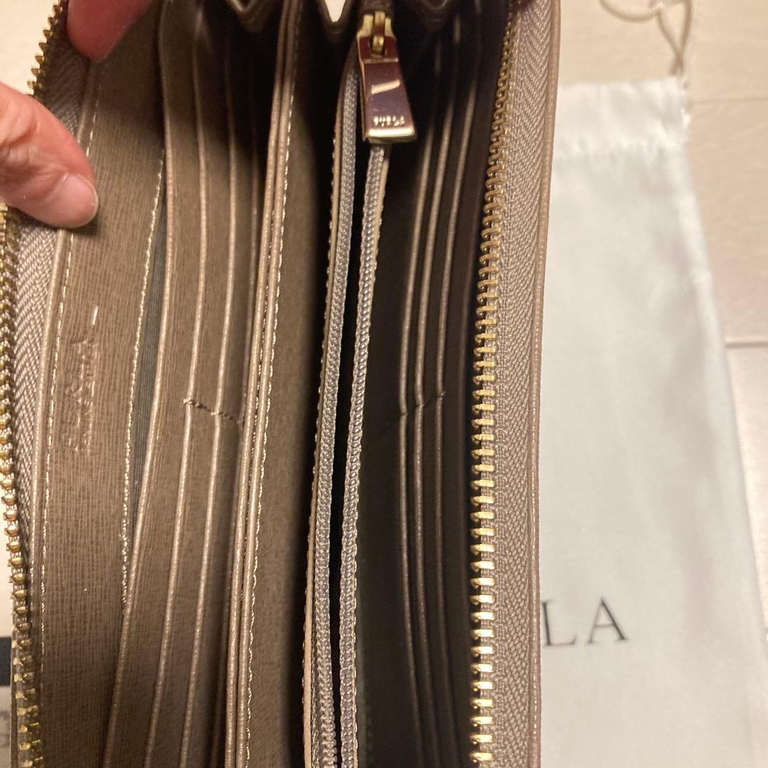 値下げ不可 FURLA フルラ BABYLON XL ZIP AROUND