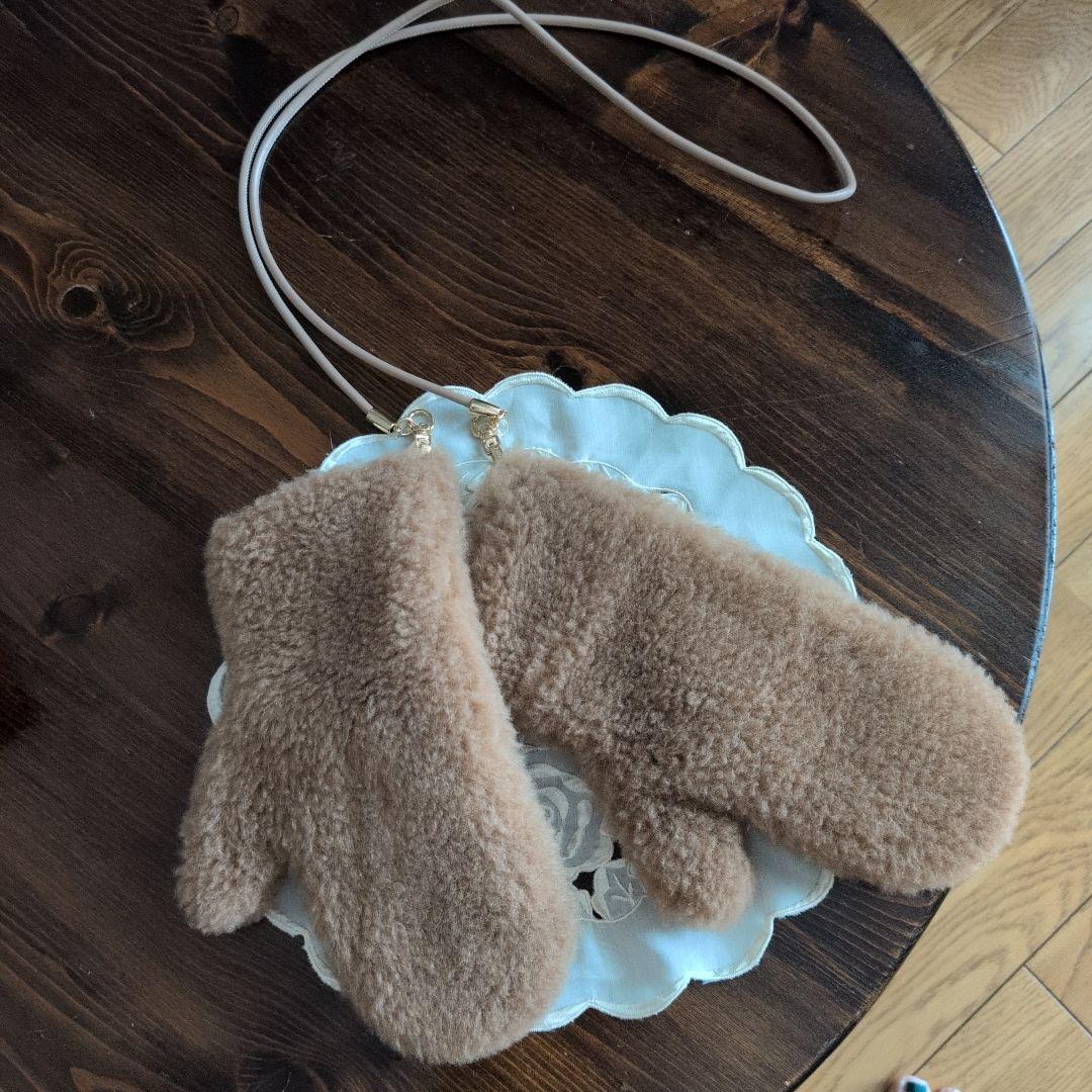 MaxMara ベージュ テディベアミトン