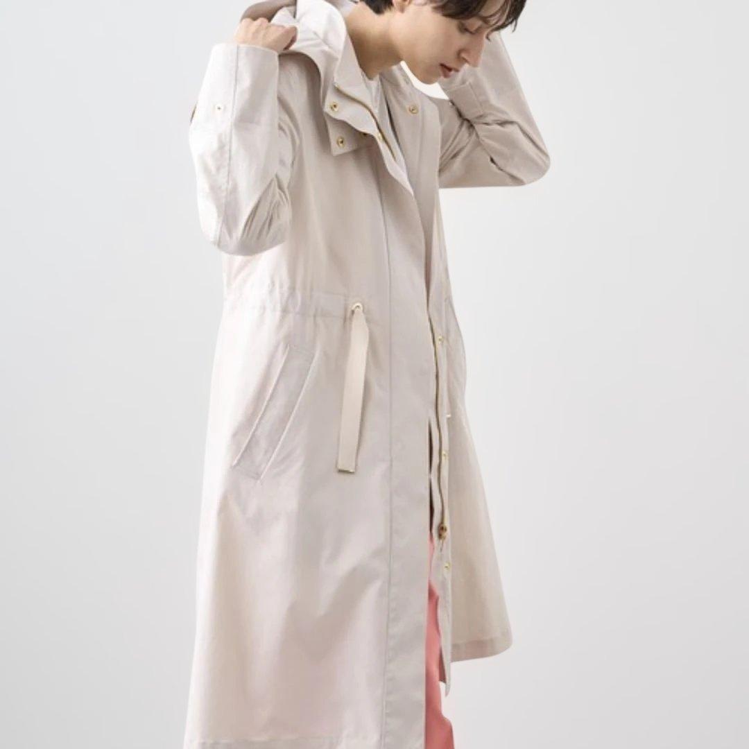 未使用級 アナイ ブライトツイルライナー付モッズコート オフ白 2024✨ 38