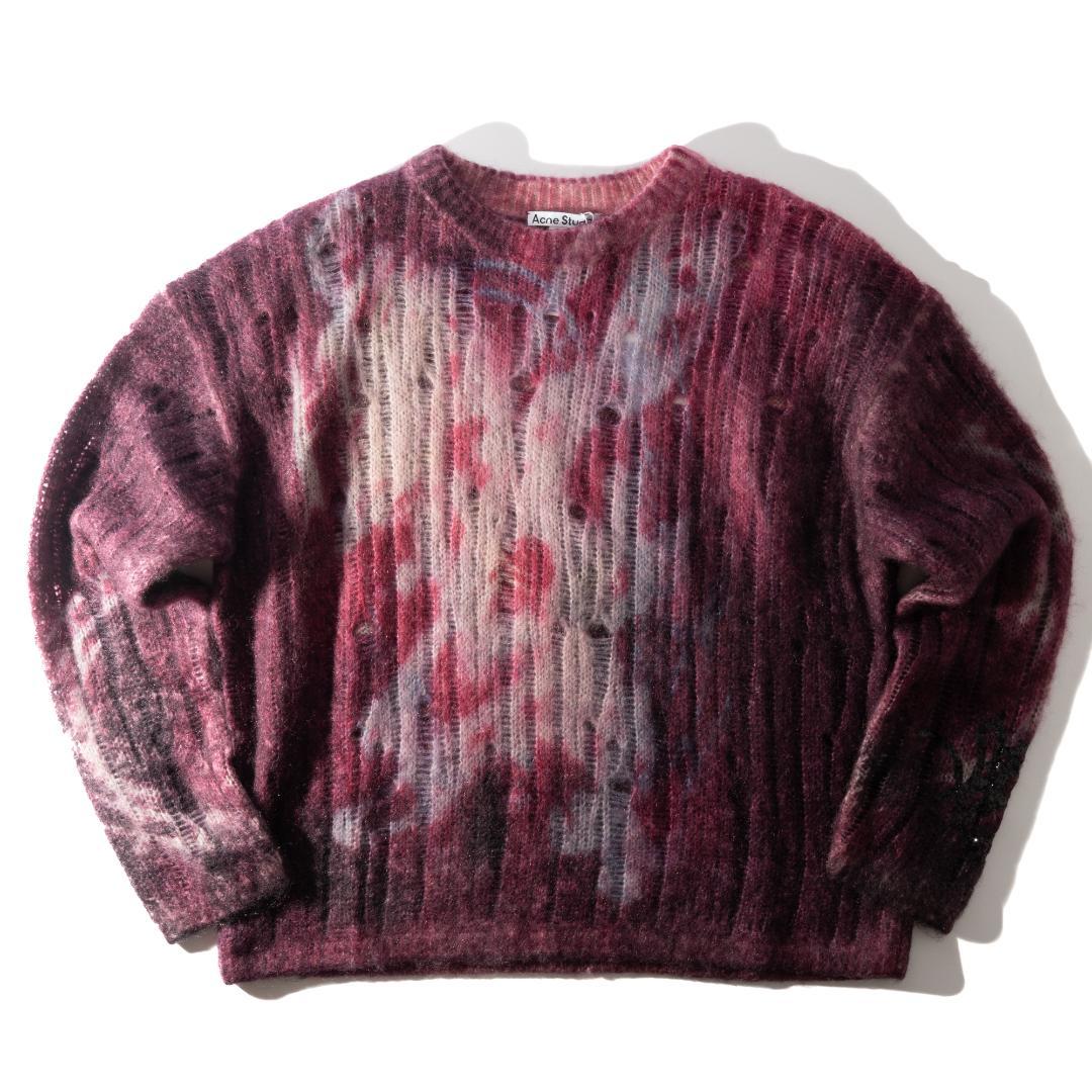 新品 Acne Studios ダメージ加工 ニットセーター