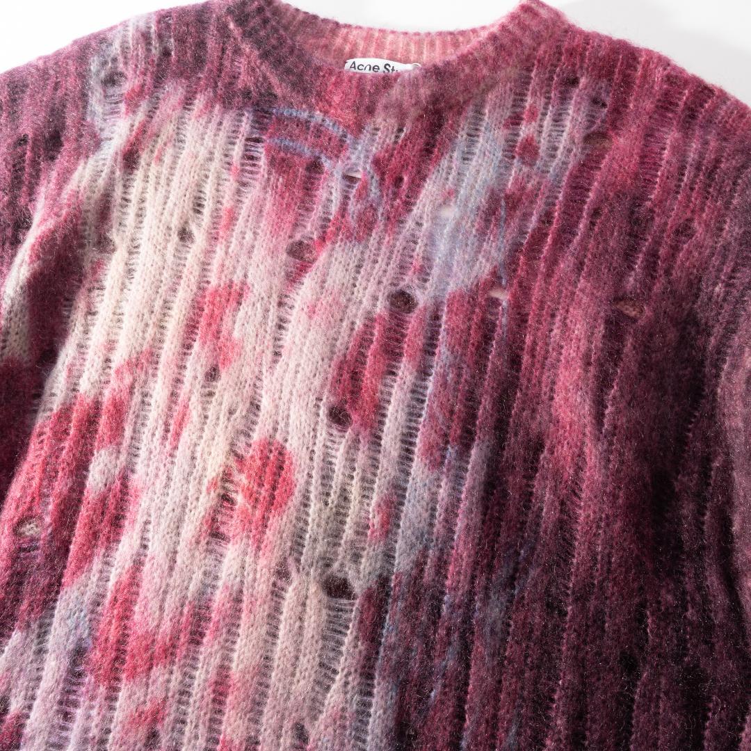 新品 Acne Studios ダメージ加工 ニットセーター