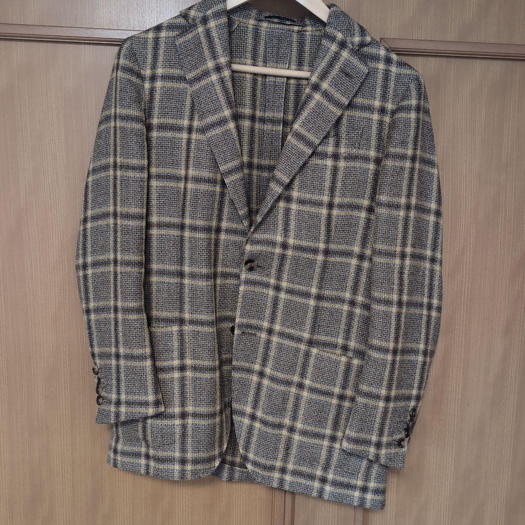 ラルディーニ ジャケット　LARDINIブラウンチェック