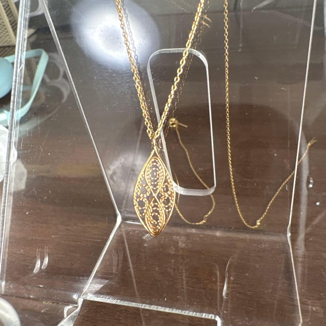 マザーハウス ネックレス 花弁 Kabenメグリチェーン(K18YG/45cm)