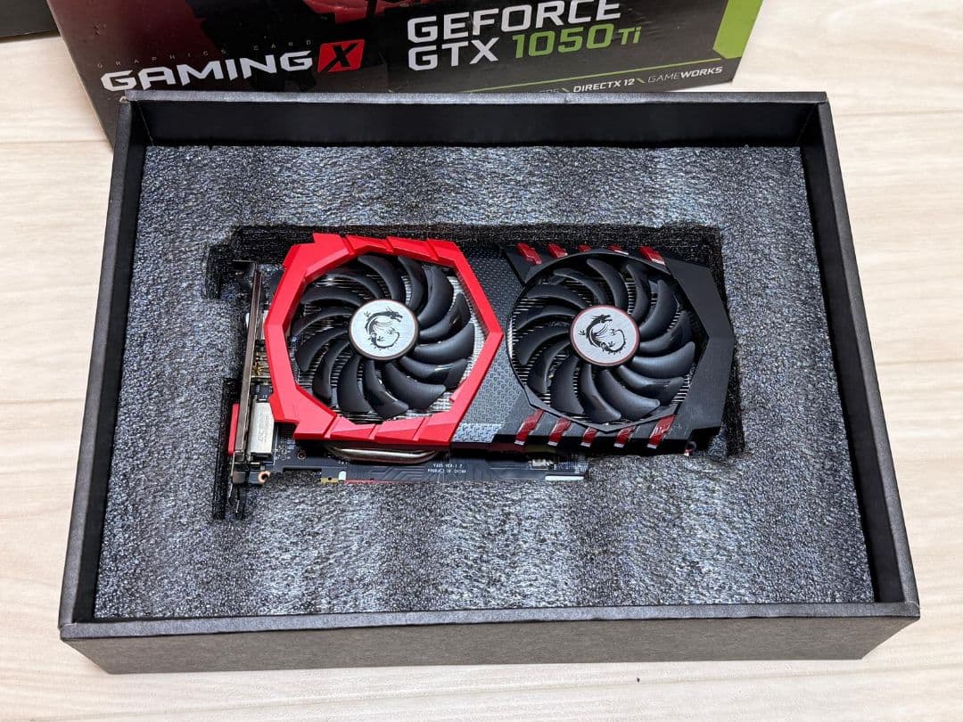 MSI GeForce GTX 1050 Ti Gaming X 動作確認済み