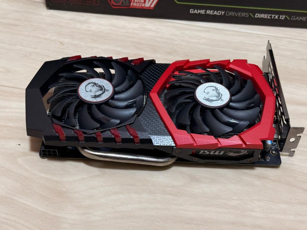 MSI GeForce GTX 1050 Ti Gaming X 動作確認済み