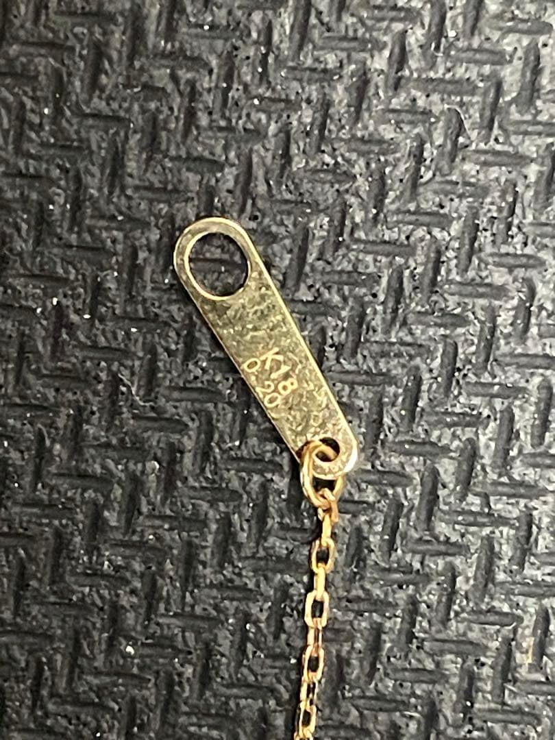 agete　K18 ダイヤモンド ネックレス 0.2ct