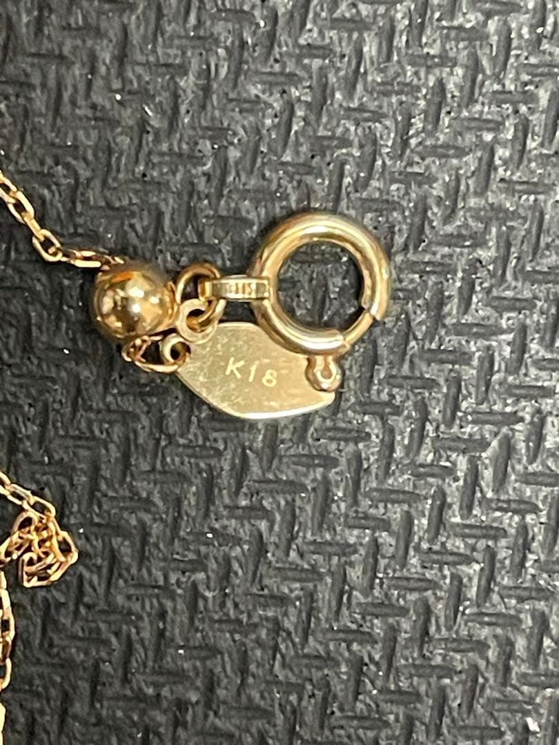 agete　K18 ダイヤモンド ネックレス 0.2ct