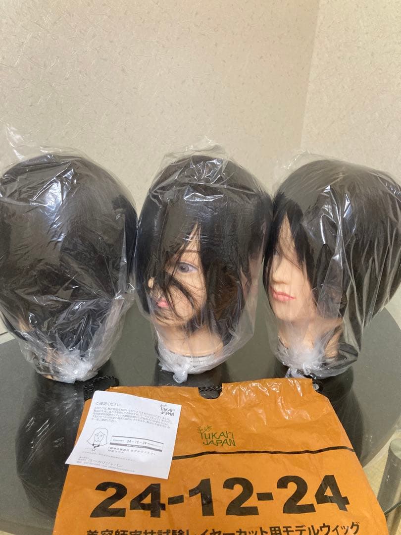 安いよ！ユーカリJAPAN 新品レイヤーカットモデルウィッグ 3体セット