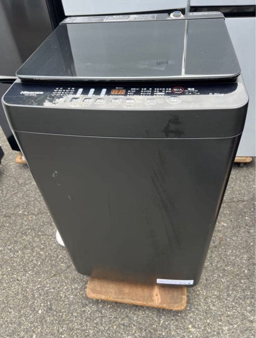 【高年式】2021年式 5.5kg ハイセンス 洗濯機 HW-G55EK