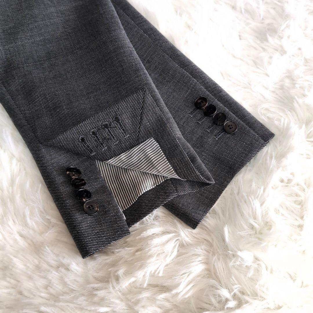 美品 スーツカンパニー REDA ホップサック スーツ スリーピース チャコール